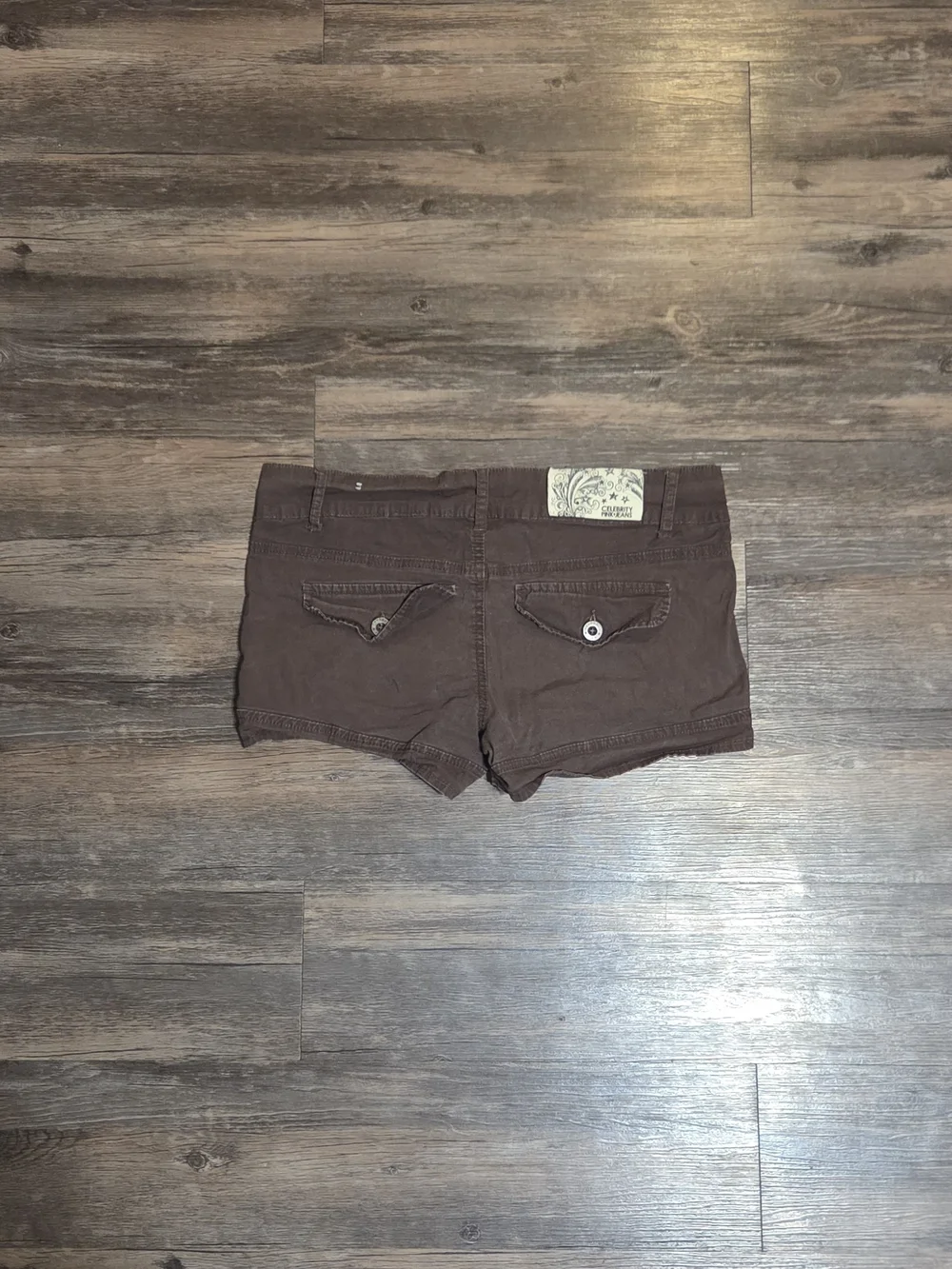 Y2K Brown Low Rise Shorts